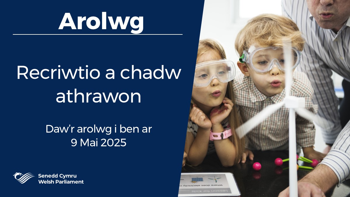 Y Pwyllgor Plant, Pobl Ifanc ac Addysg (@seneddplant) on Twitter photo Hoffem glywed gan athrawon o bob math o leoliadau a byddem yn gwerthfawrogi mewnbwn gan y rheini mewn amrywiaeth o amgylcheddau addysgol ar gyfer ein hymchwiliad i recriwtio a chadw athrawon yng Nghymru
Dysgwch fwy busnes.senedd.cymru/mgIssueHistory…
Llenwch yr arolwg forms.office.com/pages/response… Hoffem glywed gan athrawon o bob math o leoliadau a byddem yn gwerthfawrogi mewnbwn gan y rheini mewn amrywiaeth o amgylcheddau addysgol ar gyfer ein hymchwiliad i recriwtio a chadw athrawon yng Nghymru
Dysgwch fwy busnes.senedd.cymru/mgIssueHistory…
Llenwch yr arolwg forms.office.com/pages/response…
