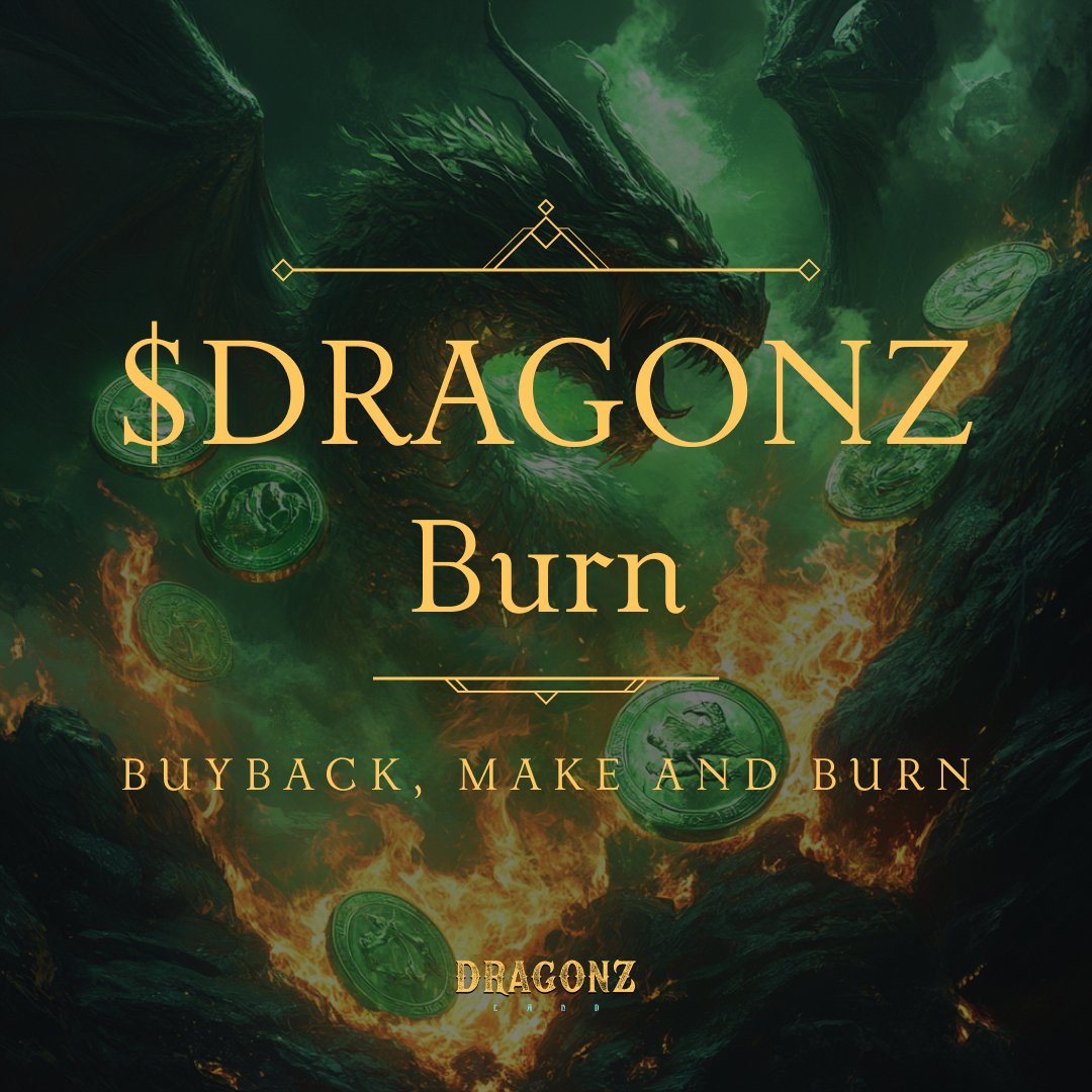 Dragonz Land (@dragonzlandx) on Twitter photo $DRAGONZ Buyback Program Has Begun! ๐ฅ
From the depths of Dragonz Land and Dragonz Studio revenueโฆ a cycle of fire is unleashed! ๐ฅ๐
โ๏ธ Buyback & Burn - $DRAGONZ bought and burned to reduce 
โ๏ธ Buyback & Make - Fuels game upgrades, epic rewards & fierce events
๐ Play to Burn $DRAGONZ Buyback Program Has Begun! ๐ฅ
From the depths of Dragonz Land and Dragonz Studio revenueโฆ a cycle of fire is unleashed! ๐ฅ๐
โ๏ธ Buyback & Burn - $DRAGONZ bought and burned to reduce 
โ๏ธ Buyback & Make - Fuels game upgrades, epic rewards & fierce events
๐ Play to Burn