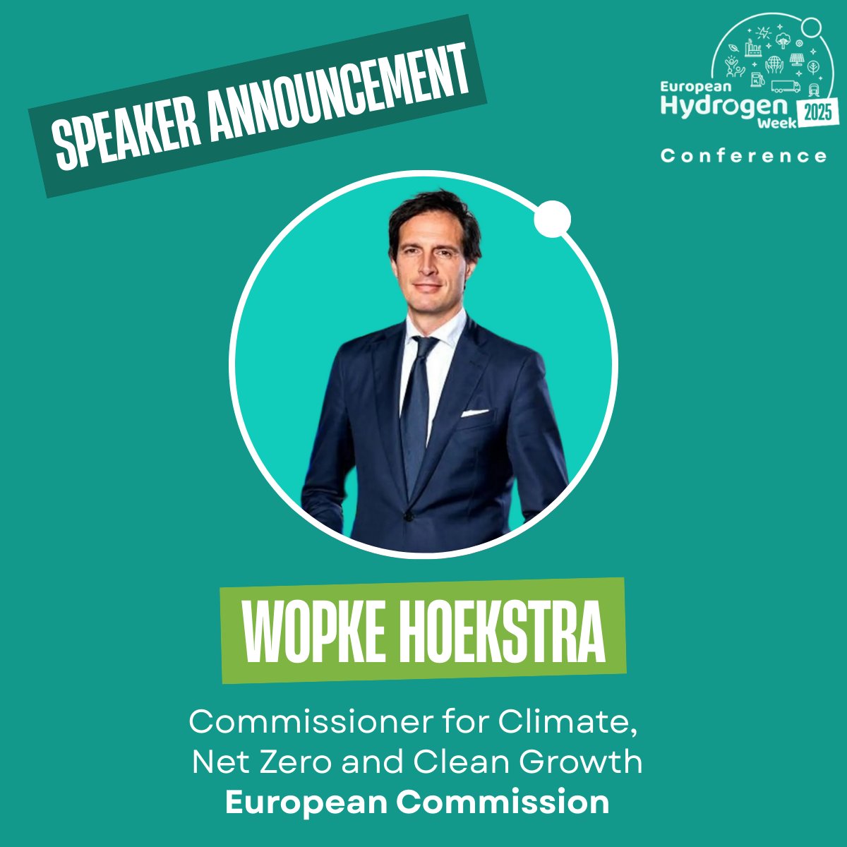 European Hydrogen Week (@euh2week) on Twitter photo 📣Commissioner <a href="/WBHoekstra/">Wopke Hoekstra</a> will be a speaker at the #EUH2Week2025 Conference!
His work ensures that the #EU reaches its climate targets in 2030 ⏩ and beyond
Join him and other high-level speakers on 29.09 – 03.10 in Brussels!
👉euhydrogenweek.eu 📣Commissioner <a href="/WBHoekstra/">Wopke Hoekstra</a> will be a speaker at the #EUH2Week2025 Conference!
His work ensures that the #EU reaches its climate targets in 2030 ⏩ and beyond
Join him and other high-level speakers on 29.09 – 03.10 in Brussels!
👉euhydrogenweek.eu