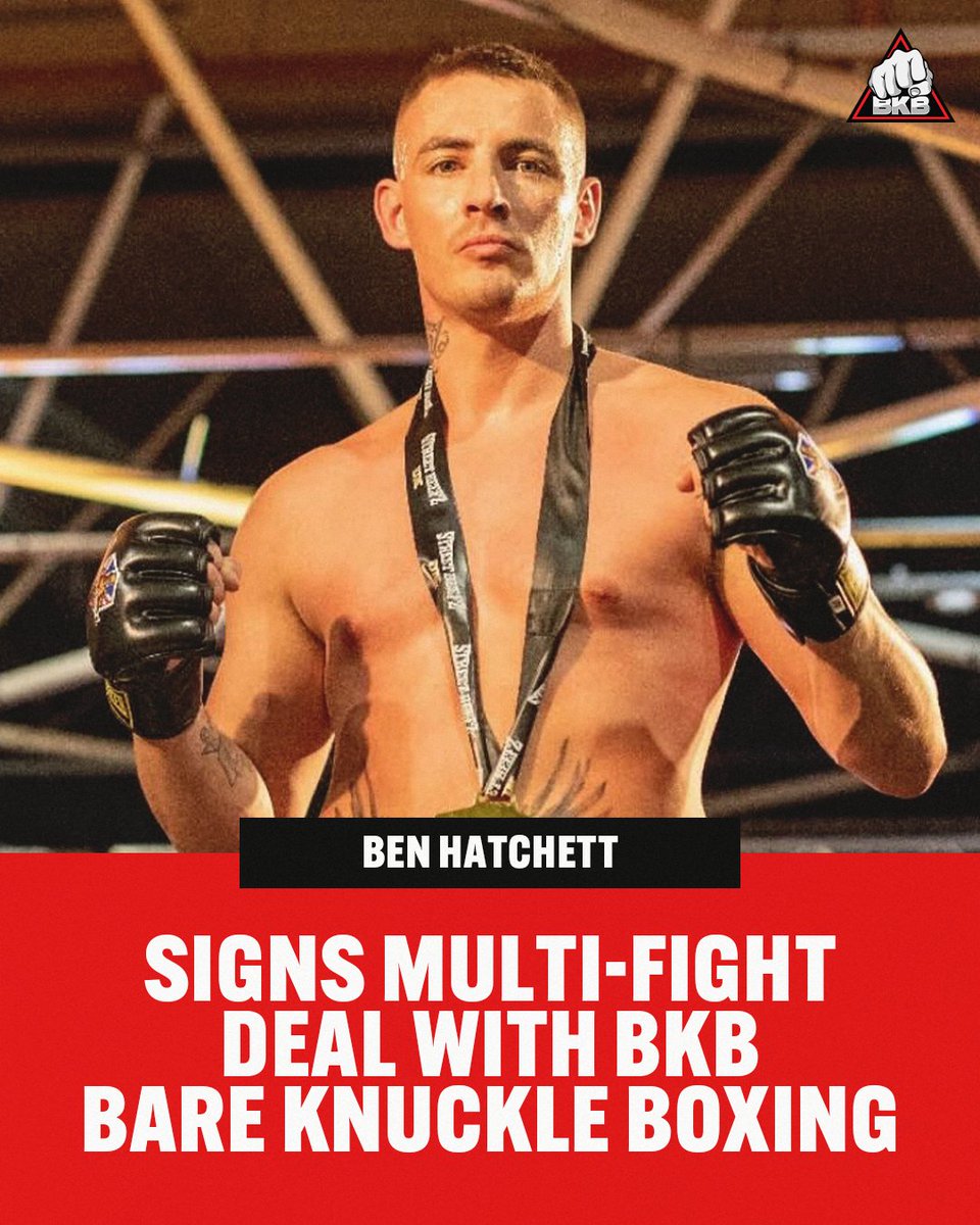 bkbbareknuckle's tweet photo. We are pleased to welcome Ben Hatchett on a multi-fight deal at BKB Bare Knuckle Boxing! 👊

He already has his eye on a couple of names ahead of his Mighty Trigon debut. 👀

#BKB #BareKnuckle https://t.co/tKIH7n7wVO
