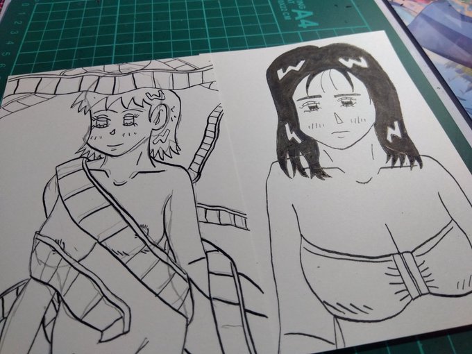 こんばんは、三峯徹です。
今日は、気圧でヘロヘロでしたが、なんとかなりました。
名前を呼んでもらうのも、クリアできましたので、御礼にまだ未完成ですが、投稿イラストでも😅🔞 