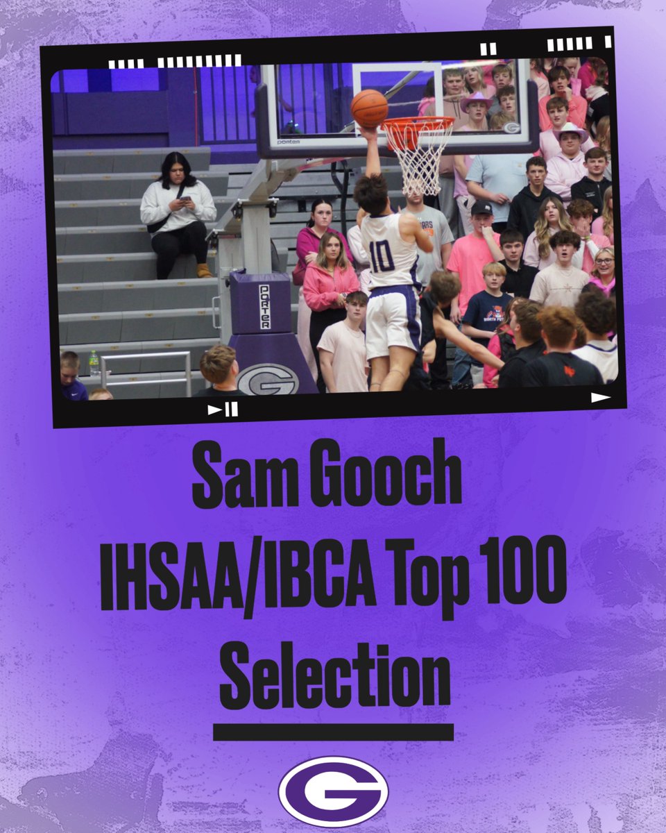 Congratulations to <a href="/samgooch910/">Sam Gooch</a> on your IHSAA/IBCA Top 100 Selection!