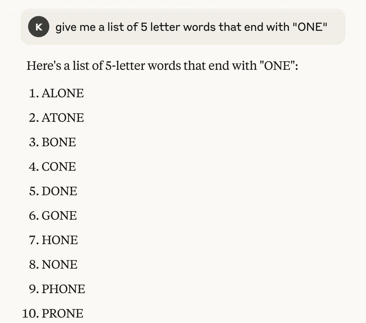 Claude Sonnet 3.7 pro version has gone WAY down hill. Even free ChatGPT gets this right. Bye Bye Claude for now.