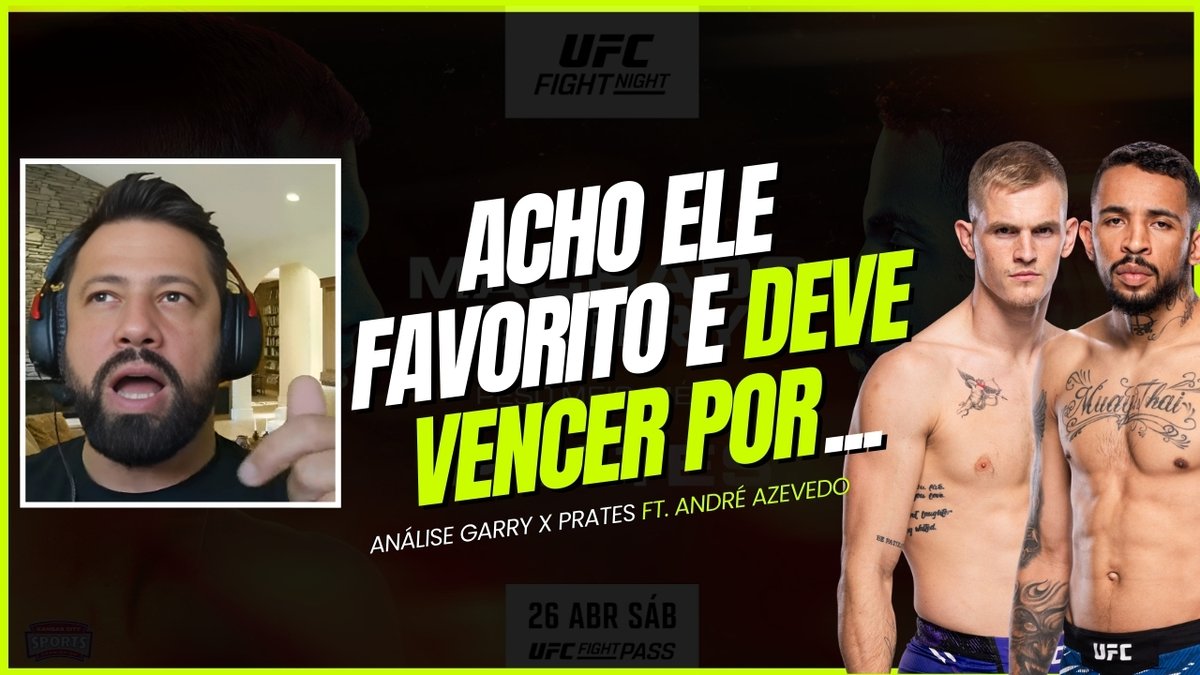 🚨 Já viu a nossa análise de Garry x Prates?

Recebemos André Azevedo, narrador oficial do UFC, que trouxe opiniões afiadas sobre o confronto!

📺 Corre no canal e confere 👇 youtu.be/tqwgF_fjgSo?si…