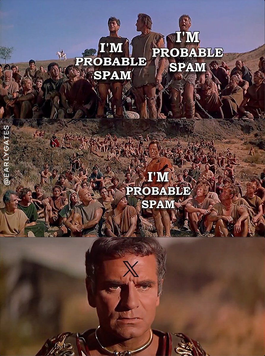 EarlyGates's tweet image. Probable Spammers of the World Unite !
From now on I&apos;m only reading replies in the probable spam sections.
(Screenshots stolen from @LetsGoGifs )
#ProbableSpam #HighQualityContent