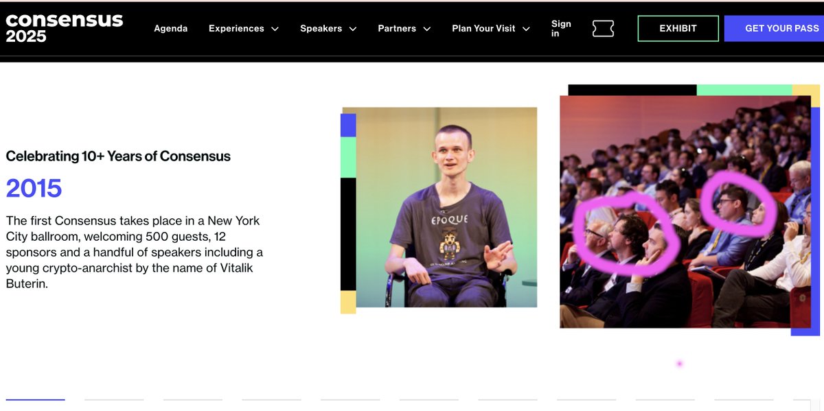 Henrik Hjelte (@hankhero) on Twitter photo When Coindesk wants to promote the importance of the very first Consensus conference, they choose to have pictures of two leaders of <a href="/Chromia/">Chromia | Power to the Public</a> and only one leader of @Ethereum. When Coindesk wants to promote the importance of the very first Consensus conference, they choose to have pictures of two leaders of <a href="/Chromia/">Chromia | Power to the Public</a> and only one leader of @Ethereum.