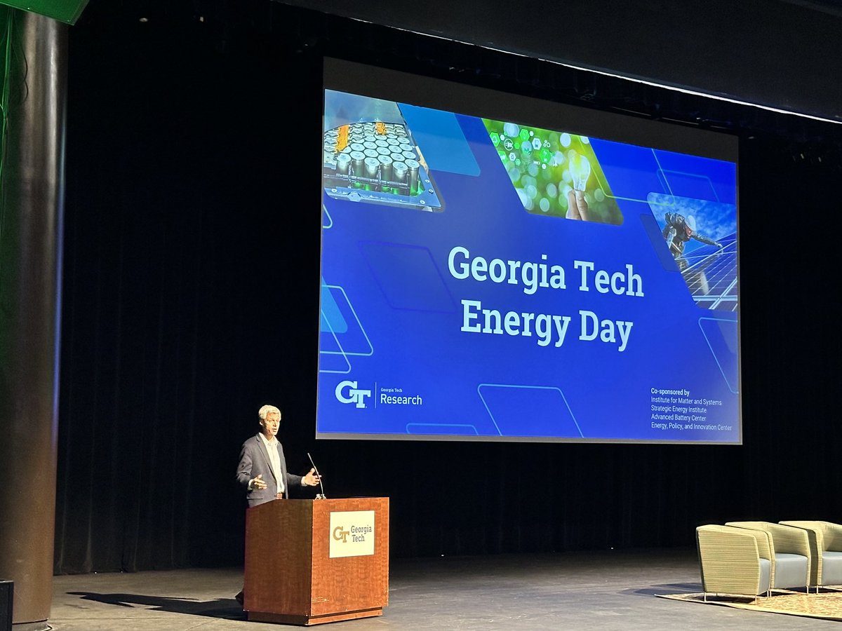 Strategic Energy Institute at Georgia Tech (@gatechenergy) on Twitter photo <a href="/GeorgiaTech/">Georgia Tech</a> Energy Day kicks off with a great intro by EVPR <a href="/tlieuwen1/">Tim Lieuwen</a> - research & growth are integral to our strategic plan; we remain committed to impactful innovation in energy, aligning with federal priorities; collaboration in science, technology, policy, business is key. <a href="/GeorgiaTech/">Georgia Tech</a> Energy Day kicks off with a great intro by EVPR <a href="/tlieuwen1/">Tim Lieuwen</a> - research & growth are integral to our strategic plan; we remain committed to impactful innovation in energy, aligning with federal priorities; collaboration in science, technology, policy, business is key.