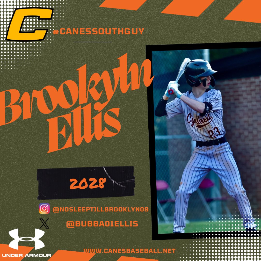 Canes South (@canessouth) on Twitter photo Meet the #CanesSouthGuy
Brooklyn Ellis (<a href="/bubba01ellis/">Brooklyn Ellis</a>)
2028
INF/RHP
Porter-Gaud
Palmetto Scout 2028
5’7”
120
R/R
Interesting Fact: Owns his own fishing lure company
<a href="/TheCanesBB/">Canes Baseball</a> <a href="/DynamicBaseball/">Dynamic Baseball</a> Meet the #CanesSouthGuy
Brooklyn Ellis (<a href="/bubba01ellis/">Brooklyn Ellis</a>)
2028
INF/RHP
Porter-Gaud
Palmetto Scout 2028
5’7”
120
R/R
Interesting Fact: Owns his own fishing lure company
<a href="/TheCanesBB/">Canes Baseball</a> <a href="/DynamicBaseball/">Dynamic Baseball</a>