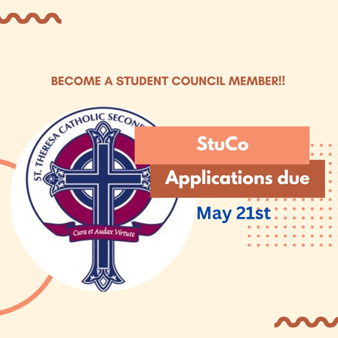 Titans, StuCo applications for next year are due May 21st. To pick up an application, go outside of 203!