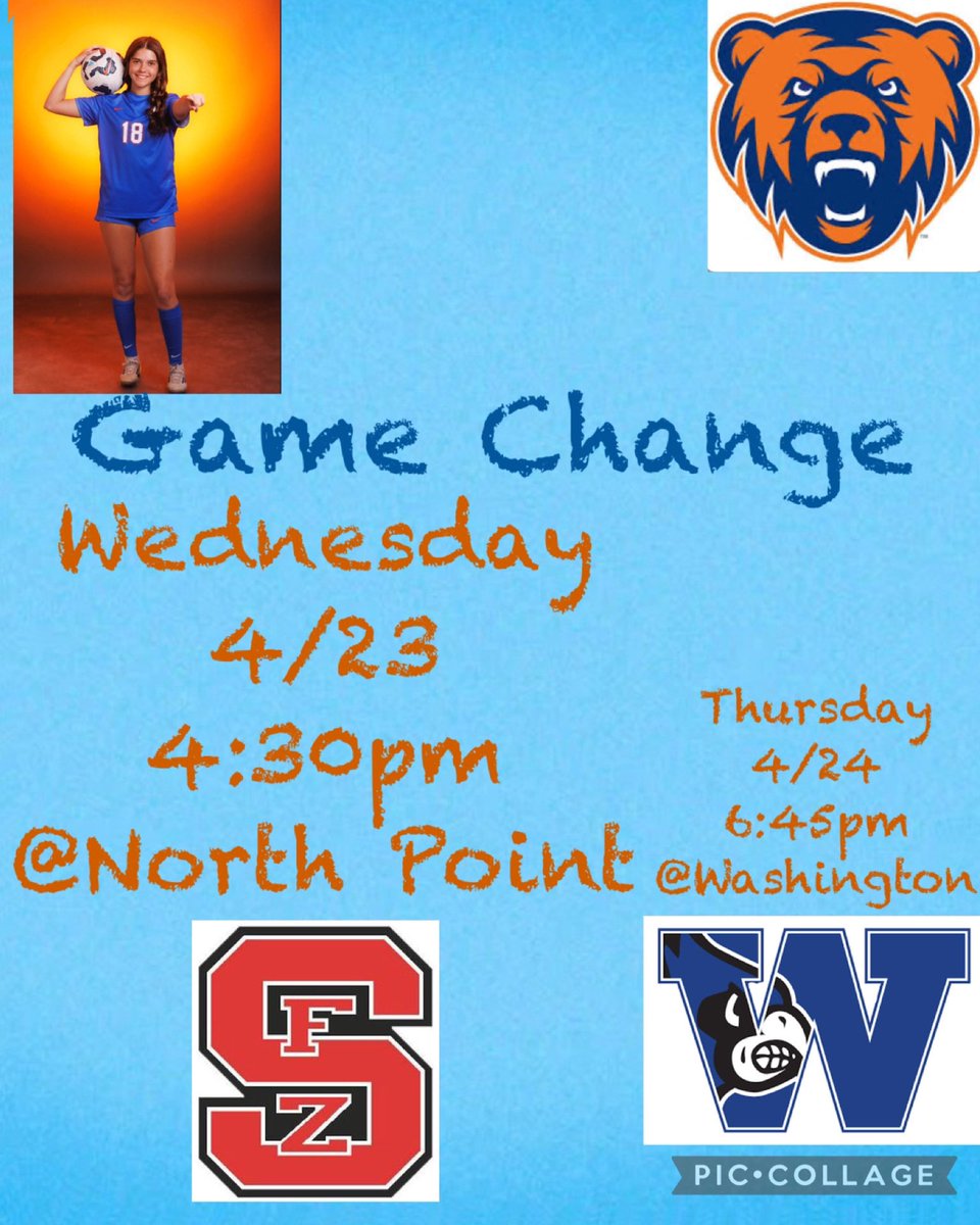 Morgan Gaudy (@morgang0131) on Twitter photo Todays Game was changed to 4:30pm due to an electrical issue at the field!! Donāt forget tomorrowās games also!!! 4/24 <a href="/6/">AdriĆ”n Lamo</a>:45pm at Washington Highschool Todays Game was changed to 4:30pm due to an electrical issue at the field!! Donāt forget tomorrowās games also!!! 4/24 <a href="/6/">AdriĆ”n Lamo</a>:45pm at Washington Highschool