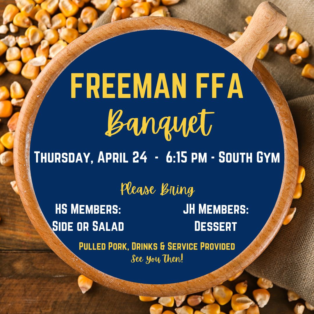 freemanffa's tweet image. Banquet Thursday Night!
