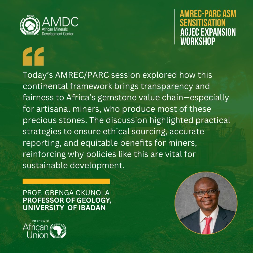 AfricanAmdc's tweet photo. AMREC-PARC is Africa's way of making gemstone mining fairer and cleaner! It's a system that:
✅ Makes sure miners get paid properly for their hard work

✅ Tracks every gem from the mine to your local store (no shady business!)

✅ Keeps mining from harming the environment

Why does this matter to YOU?
That shiny ring or gold chain starts with real people digging in mines. AMREC-PARC helps guarantee they're treated right AND makes your jewelry more ethical!

Want to gread more? 📖👉 Learn about AMREC/PARC on the AU website: https://t.co/vjXa8PtkwR

#EthicalJewelry #FairMining #KnowYourBling #AfricanGems #AMRECPARC #MiningForGood #TeensForChange #AMDCMedia #AMDC