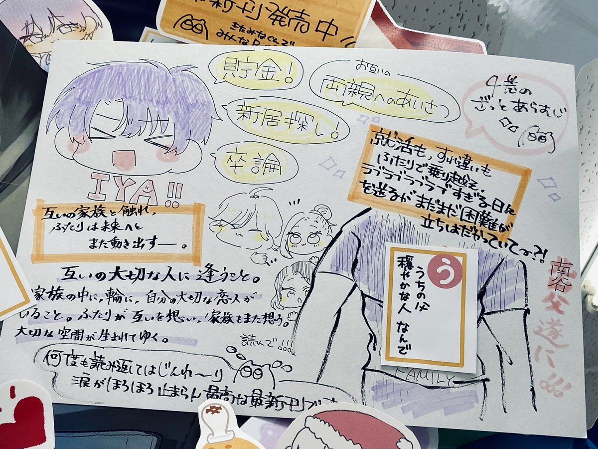 アニメイト広島さんに行ってきました②
やっときたみなくんのデコ見れた🥳✨
ホンマ凄い!隙間の絵馬やカルタまで芸が細かい!アナログ色紙も綺麗やった😍💕あと、もしかして4枚目は西湖くんの部屋!?
#きたみなくん 