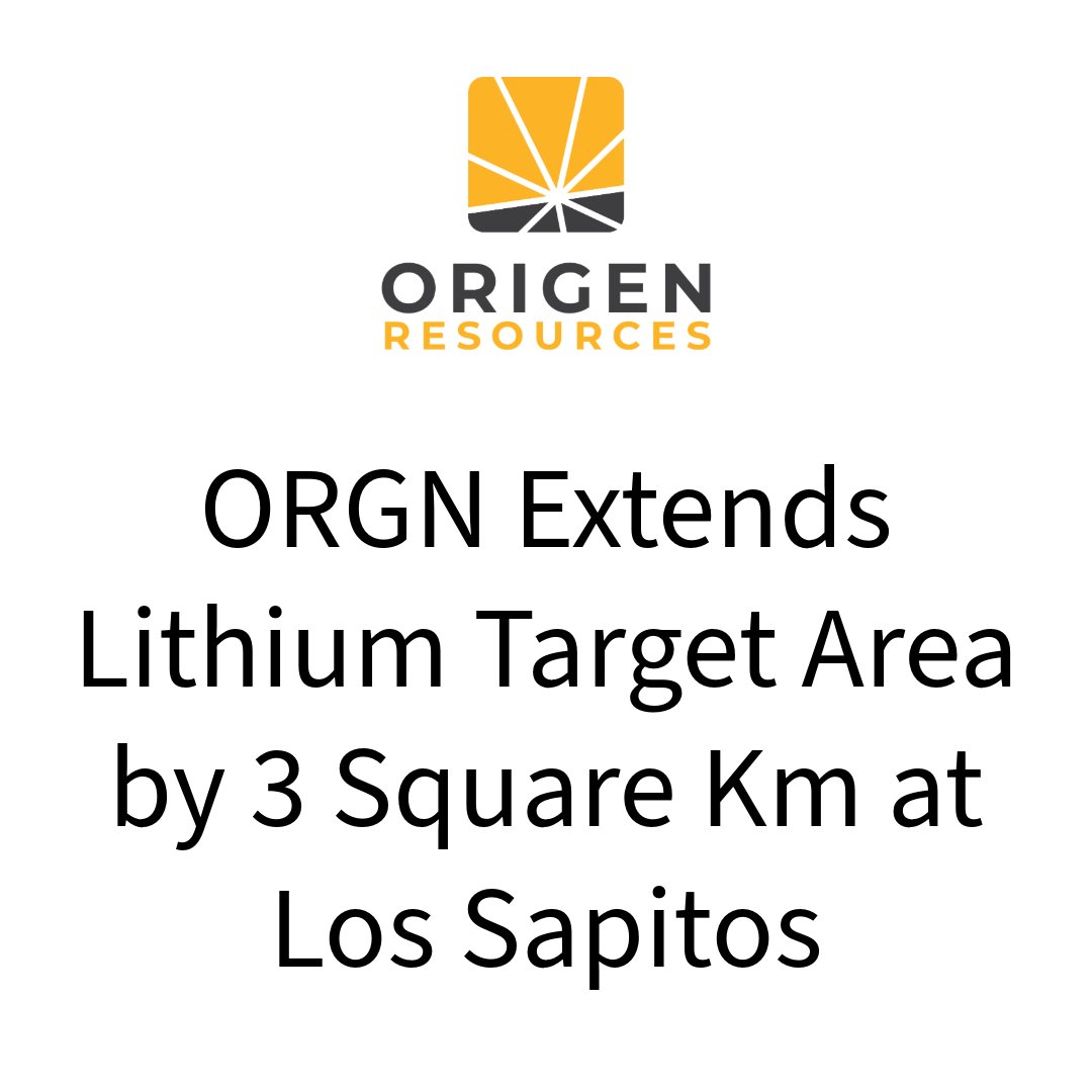 OrigenRes's tweet image. The program was successful in identifying several new clay and brine targets within the same tectonic corridor that the Los Sapitos salar is situated.  New targets are over 3 km from the previously known Los Sapitos targets and significantly extends our priority exploration…