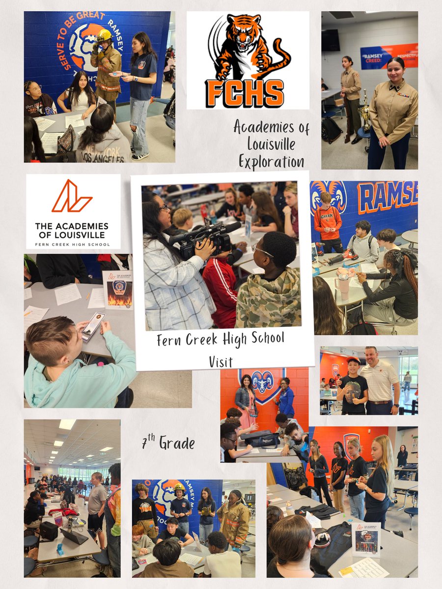Explore Ramsey (@exploreramsey) on Twitter photo Our 7th Grade students enjoyed a visit from <a href="/FernCreekHigh/">Fern Creek High School</a> yesterday! They were glad to get hands on experiences and talk to the Ambassadors in the different <a href="/AcademiesofLou/">AcademiesofLou</a> pathways. Thank you <a href="/sarawilson021/">FC Sara Wilson-Abell</a> for a great exhibition for our students. <a href="/RamseyMS_JCPS/">Ramsey Middle School</a> <a href="/ExploreJCPS/">JCPS Explore Pathways</a> Our 7th Grade students enjoyed a visit from <a href="/FernCreekHigh/">Fern Creek High School</a> yesterday! They were glad to get hands on experiences and talk to the Ambassadors in the different <a href="/AcademiesofLou/">AcademiesofLou</a> pathways. Thank you <a href="/sarawilson021/">FC Sara Wilson-Abell</a> for a great exhibition for our students. <a href="/RamseyMS_JCPS/">Ramsey Middle School</a> <a href="/ExploreJCPS/">JCPS Explore Pathways</a>