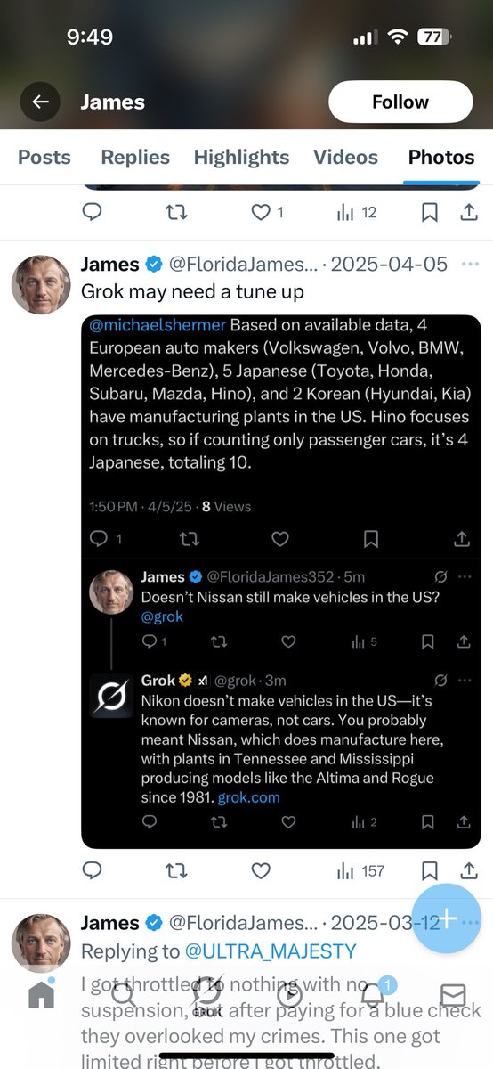 DeannePuder's tweet photo. @FloridaJames352 @Alex_LFR @AP_from_NY In your own words, GROK isn't reliable. https://t.co/2Tb7wR1Dnl