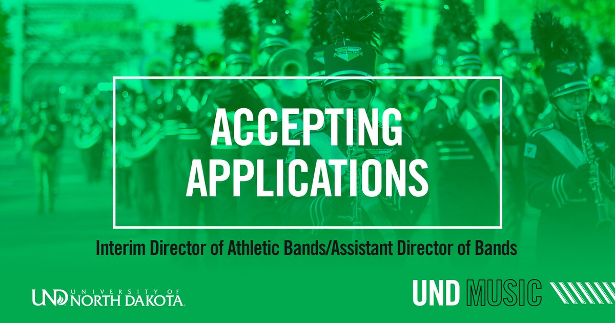 Join our vibrant community <a href="/UofNorthDakota/">U of North Dakota</a>! We are accepting applications for an 𝐈𝐧𝐭𝐞𝐫𝐢𝐦 𝐃𝐢𝐫𝐞𝐜𝐭𝐨𝐫 𝐨𝐟 𝐀𝐭𝐡𝐥𝐞𝐭𝐢𝐜 𝐁𝐚𝐧𝐝𝐬/𝐀𝐬𝐬𝐢𝐬𝐭𝐚𝐧𝐭 𝐃𝐢𝐫𝐞𝐜𝐭𝐨𝐫 𝐨𝐟 𝐁𝐚𝐧𝐝𝐬.

🔗 𝘓𝘦𝘢𝘳𝘯 𝘮𝘰𝘳𝘦 𝘢𝘯𝘥 𝘢𝘱𝘱𝘭𝘺: careers.und.edu/jobs/teaching-…

#UNDproud