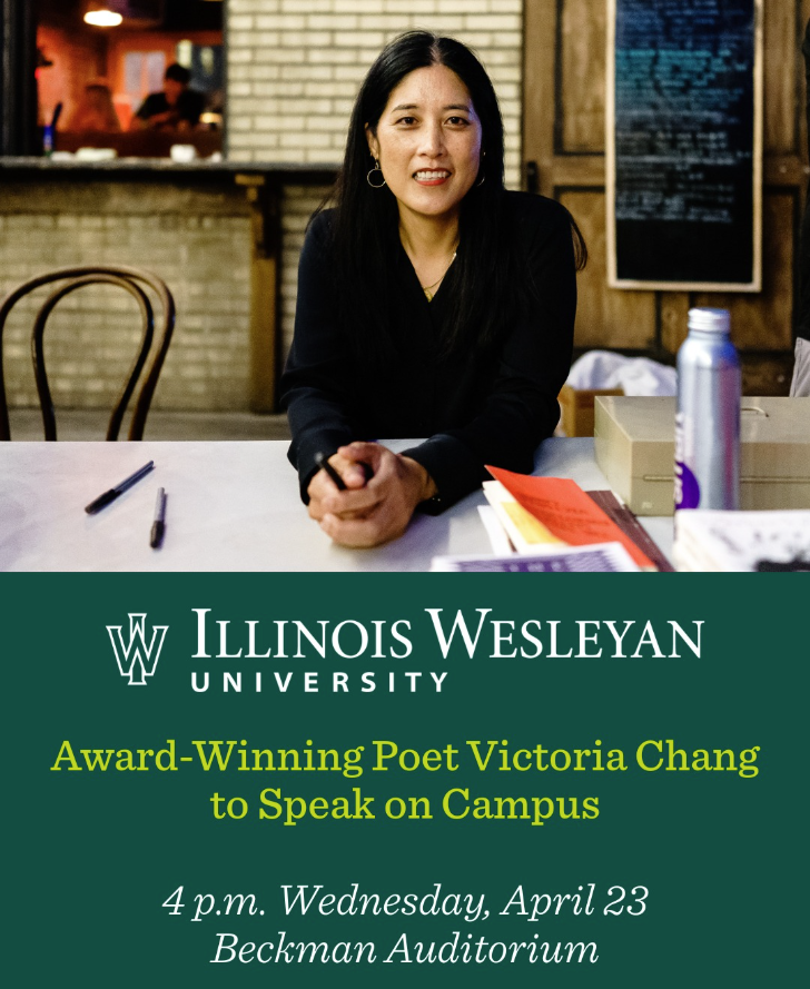 IWUEnglish's tweet photo. Join us this afternoon as we welcome award-winning poet Victoria Chang!

Read the full story here: https://t.co/CaXVlMZHho https://t.co/qBKx765S3a