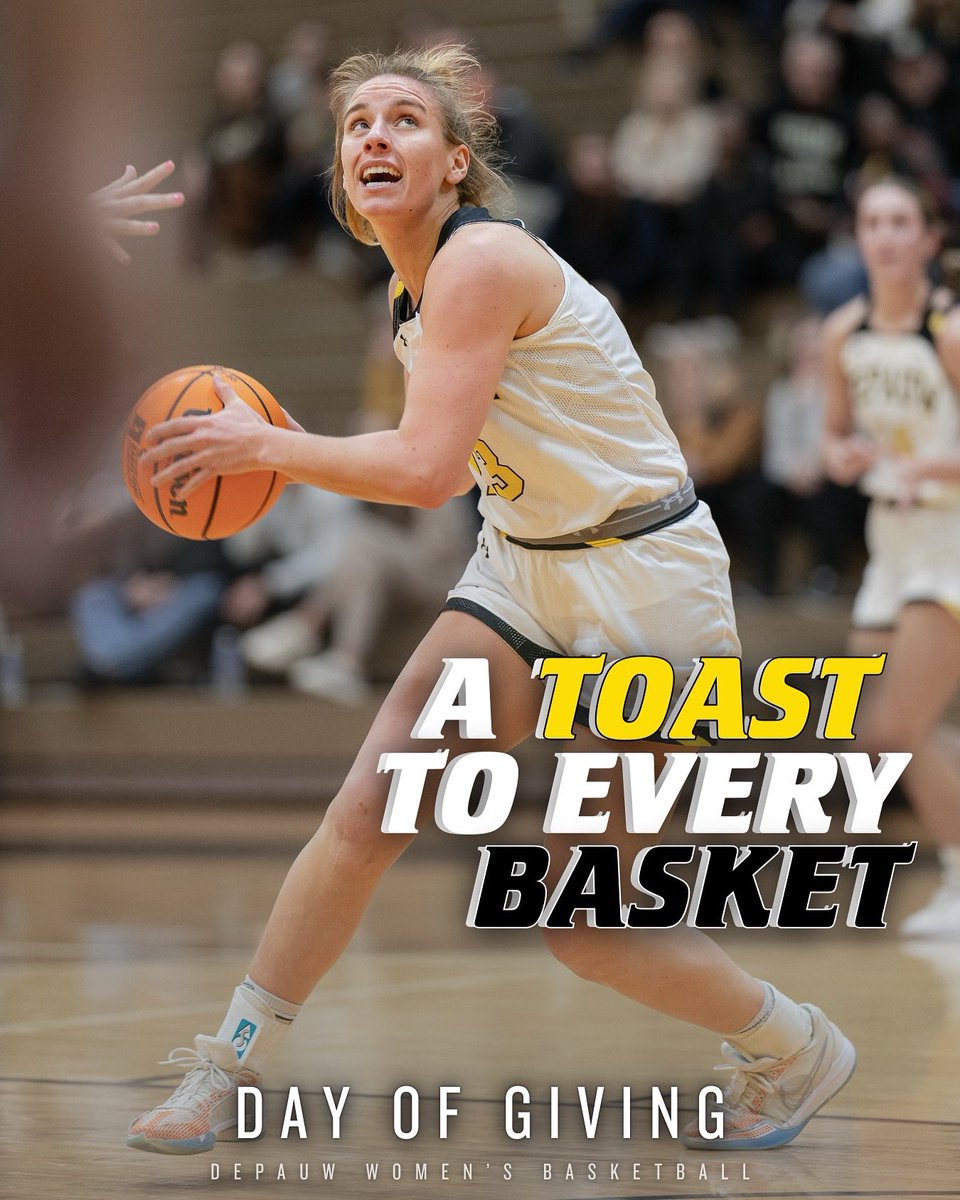 💛  GOOD MORNING, TIGER NATION! 🖤Day of Giving has arrived! 
Start your morning with some Tiger Pride &amp; help us keep our momentum strong. 🐾
100% of your gift goes directly to Women’s Basketball! 
givecampus.com/zjzync
🖤 #ToastToDePauw #TigerPride 💛