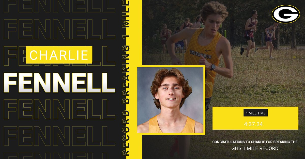 Congratulations to Malia Holloway and Charlie Fennell for both breaking GHS Track &amp; Field Records!