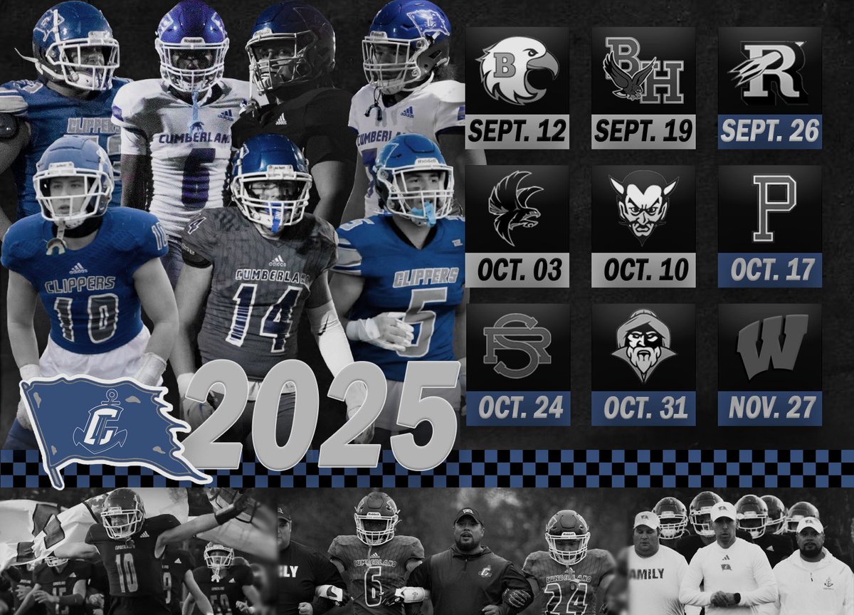 2025 Varsity Game Schedule
@ Barrington
@ Bishop Hendricken
Reading, MA
@ Cranston West
@ Salem, NH 
Portsmouth (Homecoming)
St Rays
North Kingstown (Senior Night)
Quarterfinals
Semifinals
Super Bowl
Woonsocket (Thanksgiving)