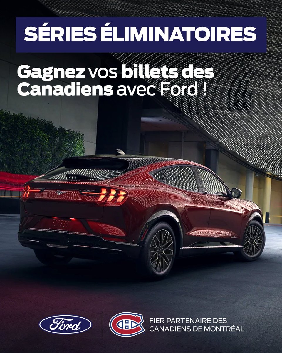 megafanford's tweet image. 🎉 Gagne tes billets pour les séries éliminatoires ! 🎉

Prêt(e) à encourager les Canadiens en séries ? Rendez-vous sur notre page Instagram pour une chance de gagner des billets pour le match du 27 avril !

8 gagnants seront annoncés le 25 avril: bonne chance !