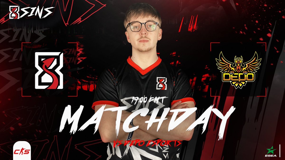 Hope they have packed a lunch, ‘cause they are in for a long day at the office.

⚔️ | <a href="/ESEA/">ESEA League</a> Main Season 52
🆚 | #DepoEsports
⏰ | 🇬🇧 19:00 / 🇪🇺 20:00
📺 | twitch .tv/8sinsesports
🎙️ | <a href="/SpectrionCasts/">Spectrion</a>