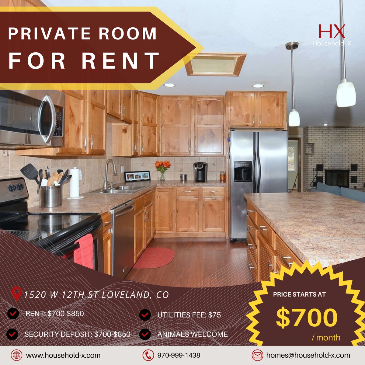 📍1520 W 12th St Loveland, CO

Unlock your space with Household-X! 🔑 Coliving in Colorado: Comfortable Rooms, Affordable Solutions, and Diversity-Friendly Living. 🌱🏠

📅 Limited spots available—DM us now! 

👉 Household-X.com