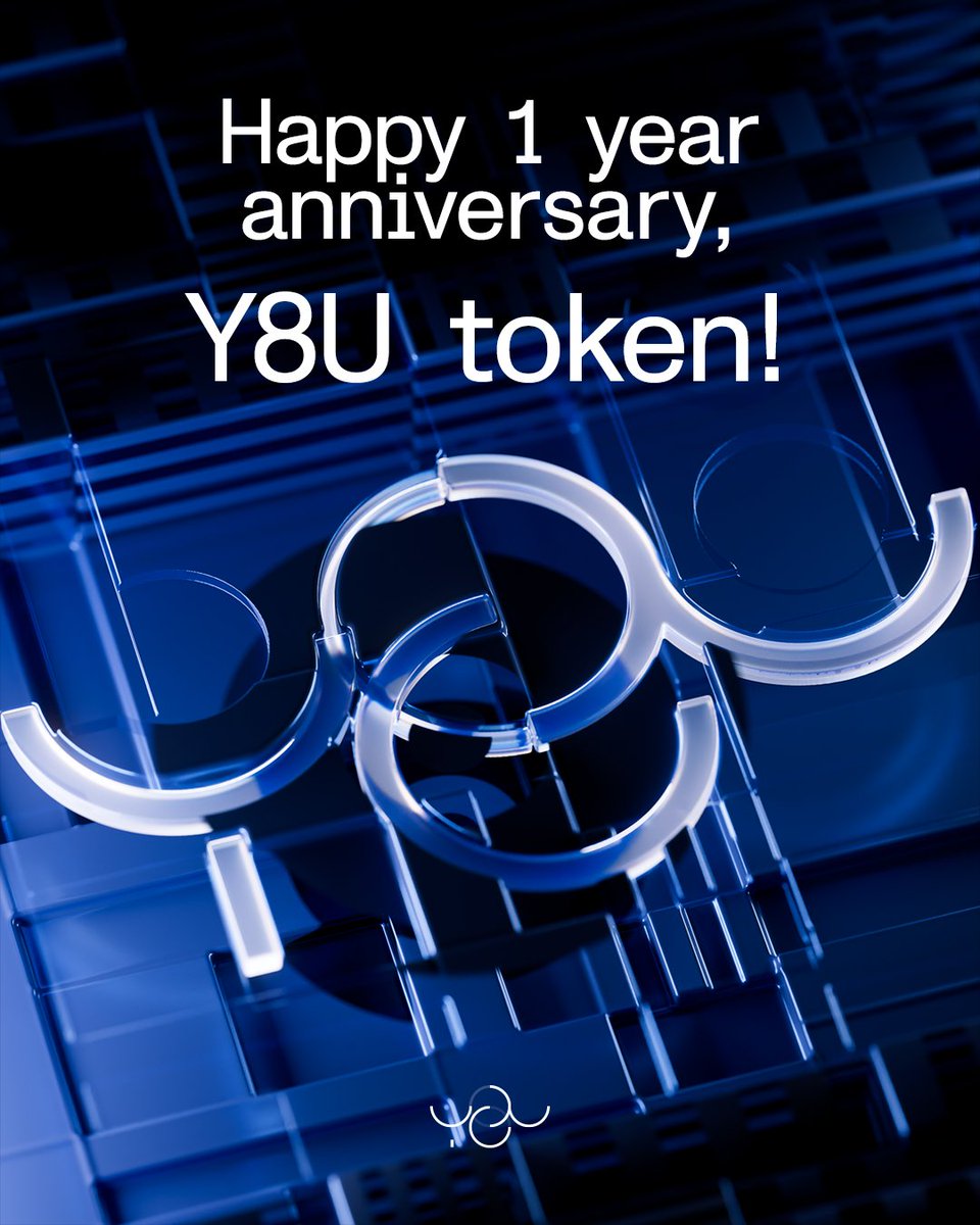 Celebrating one year of innovation, identity, and impact. 

Happy anniversary, Y8U token!