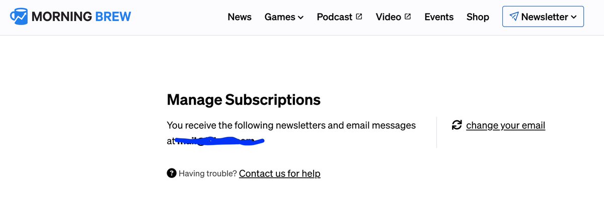 Luis Alt (@luisalt) on Twitter photo Hey, <a href="/MorningBrew/">Morning Brew ☕️</a>! I have been trying to unsubscribe to some of your newsletters (not all), but it's impossible. I also sent a message last week, with no reply. Could you help me out, please? Thanks! Hey, <a href="/MorningBrew/">Morning Brew ☕️</a>! I have been trying to unsubscribe to some of your newsletters (not all), but it's impossible. I also sent a message last week, with no reply. Could you help me out, please? Thanks!