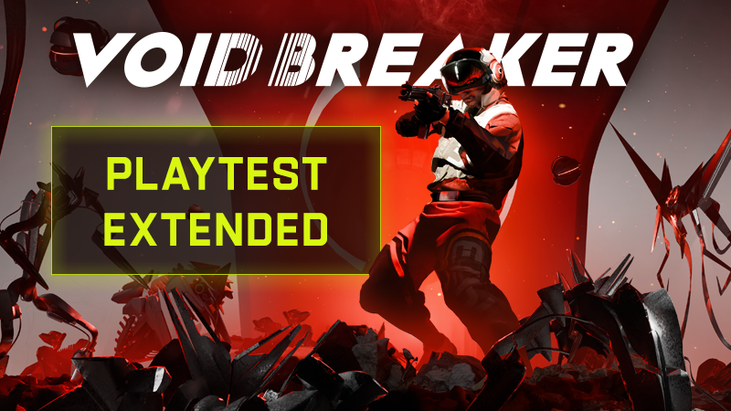 voidbreakergame's tweet photo. You asked. We listened
We ran a quick poll on Discord – and the results are in.

🔴VOID/BREAKER Playtest stays live until April 30th.

Final days to jump in – after that, it’s closed.

Just hit "Request Access" and you're in. 
👇👇👇
https://t.co/LsxzlJA8Vw https://t.co/rZ8maRlbga