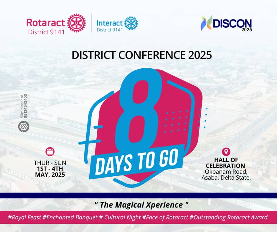8 DAYS TO GO!
The ✨MAGICAL🪄 DISCON XPERIENCE 2025 lands in ASABA — culture, vibes, history &amp; fun await!

We’re ready… Are you?

It’s magic or nothing!
#DISCON2025 #AsabaAwaits #MagicOrNothing
