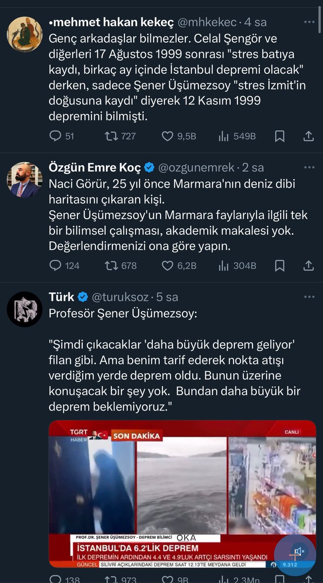 Ana sayfada akış…