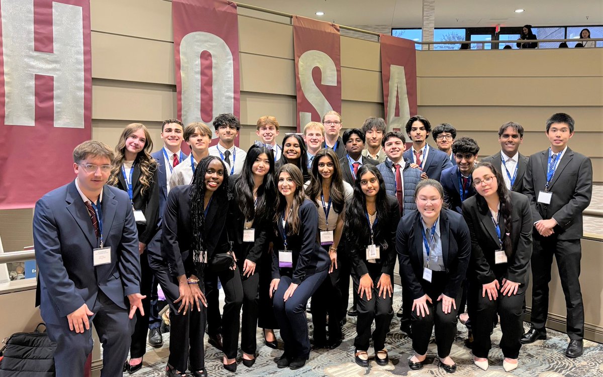 WeAreSTCS's tweet photo. Congratulations to our Heritage HOSA (Health Occupations of America) State Leadership competitors.  Addisyn Heinz, Kamsy Uwaje, &amp; Sara Zacharek won 2nd place in Medical Innovations and will move on to internationals. Maahi Patel, who ran for State Officer, is top 3 in our region! https://t.co/QaHr8WThFy