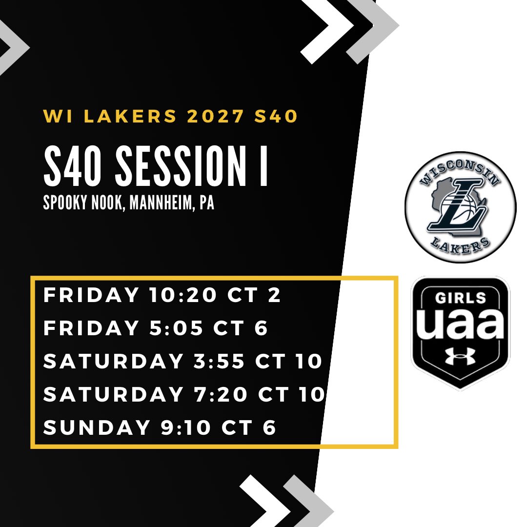 Schedule this weekend in PA