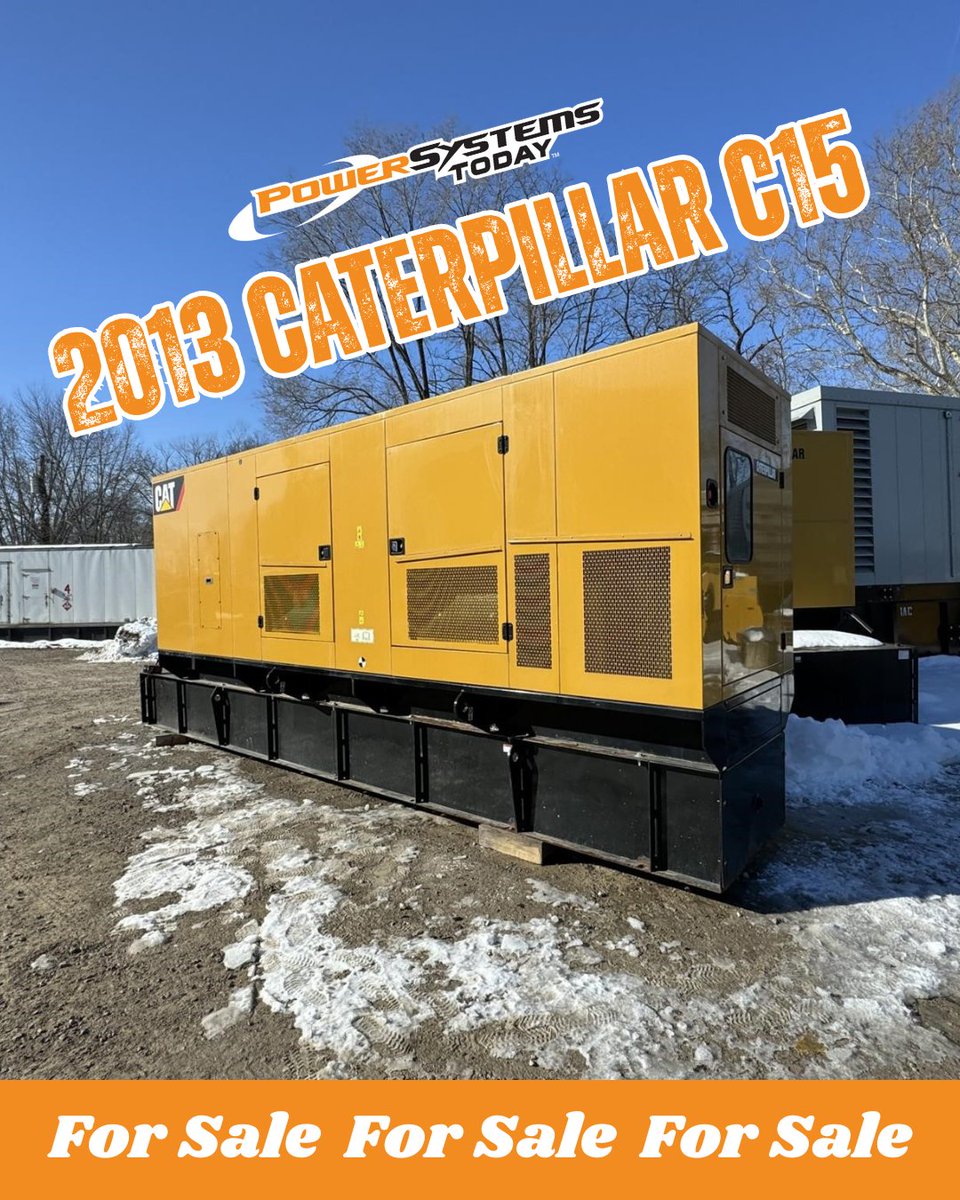 PowerSysToday's tweet image. This CAT generator is ready to power up your next site! 💪

Full Listing HERE! ➡️ ow.ly/R2ZI50VFEPZ

⚡ 208 V
✅ 400 kW
📞 (713) 280-3630

#StationaryGenerators #PowerSystemsToday #CAT #FeaturedListing #PowerUp