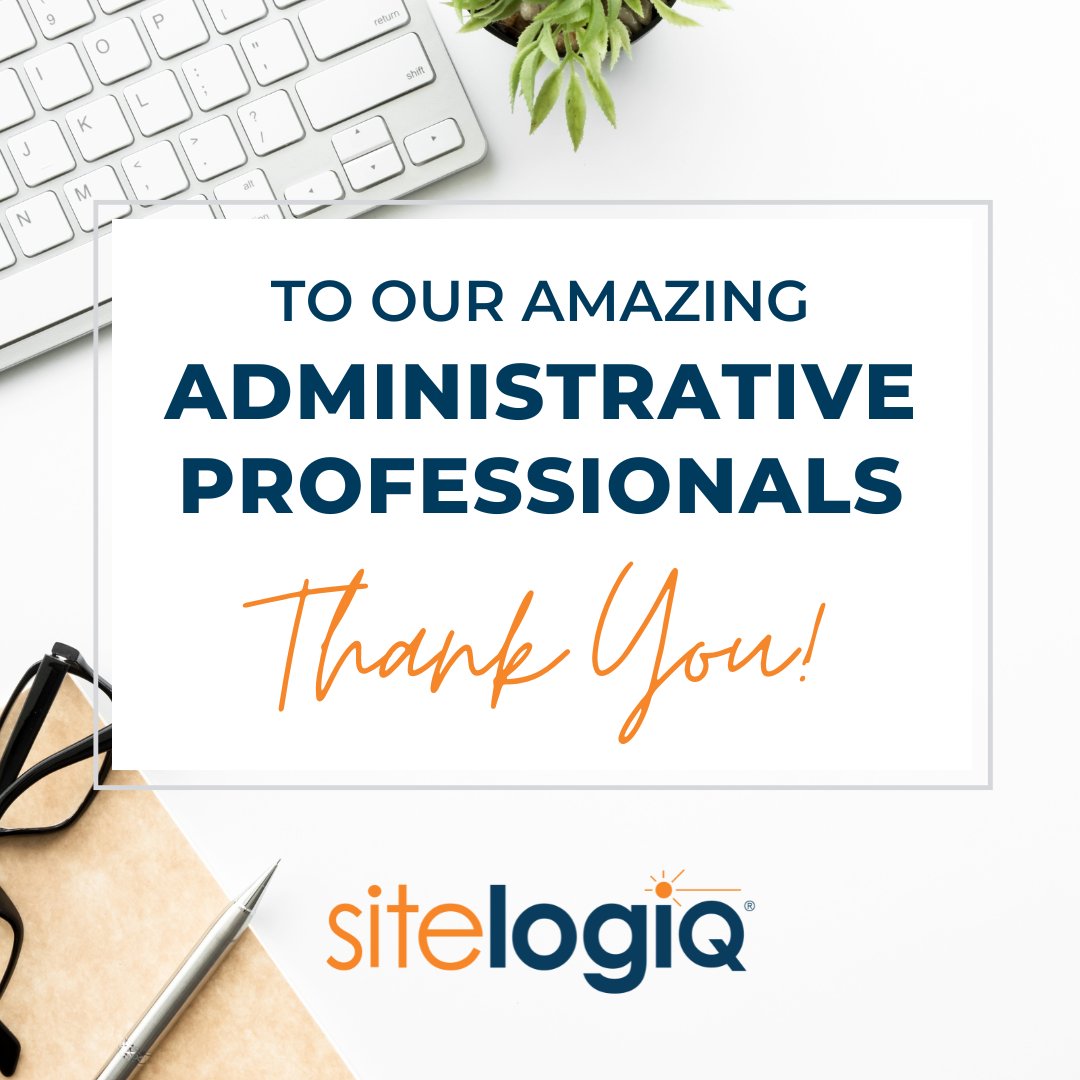 The work you do behind the scenes makes it all possible. Thank you for your ongoing support and diligence to keep us on track. We appreciate you! 

#HappyAdminProfessionalsDay