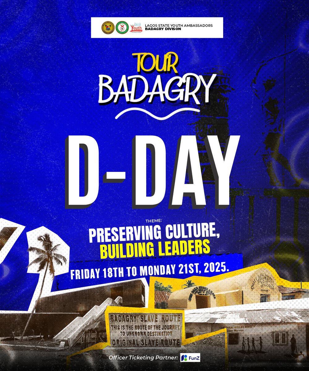 JudeOluwasola's tweet image. Volunteer design for Badagry  Division Tour Badagry program, showcasing its unique culture 

#BadagryTourism #DesignForACause