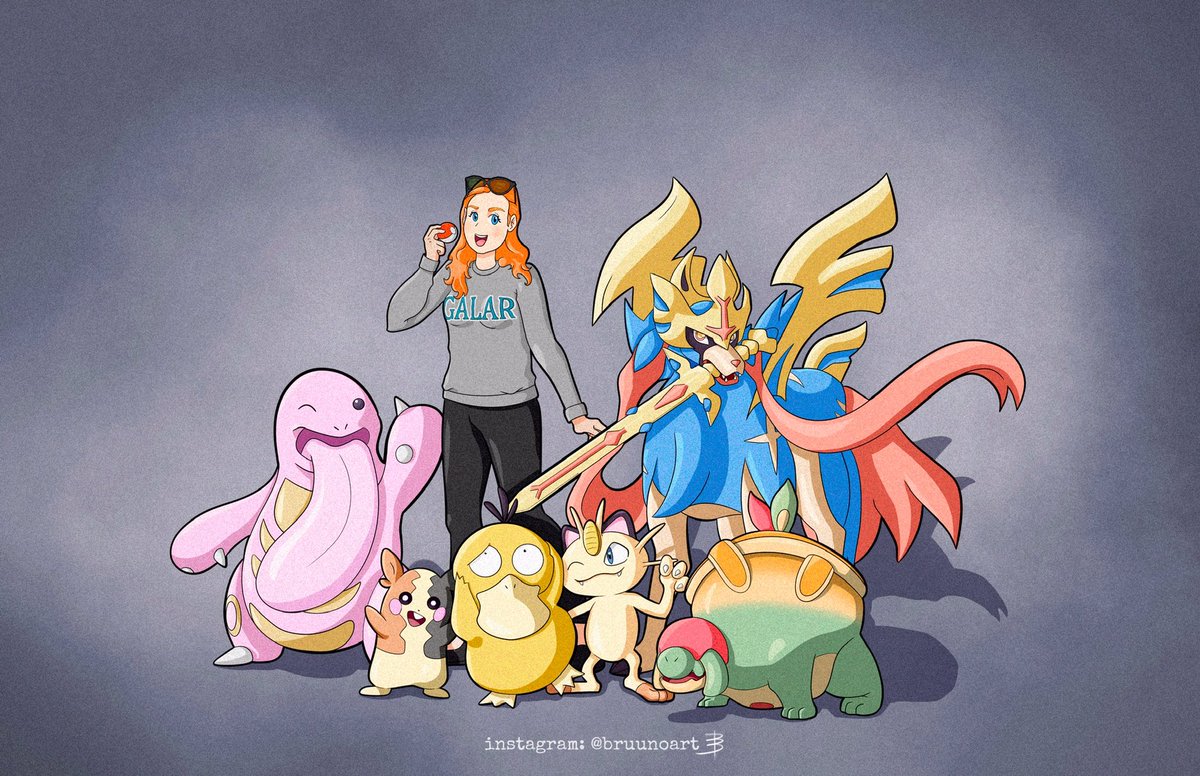 bruunoart's tweet photo. Another commission with quite an interesting team!
Trainer Rachel and her favorite buddies!
#pokemonart #Pokemon https://t.co/zAZs8OyOXE