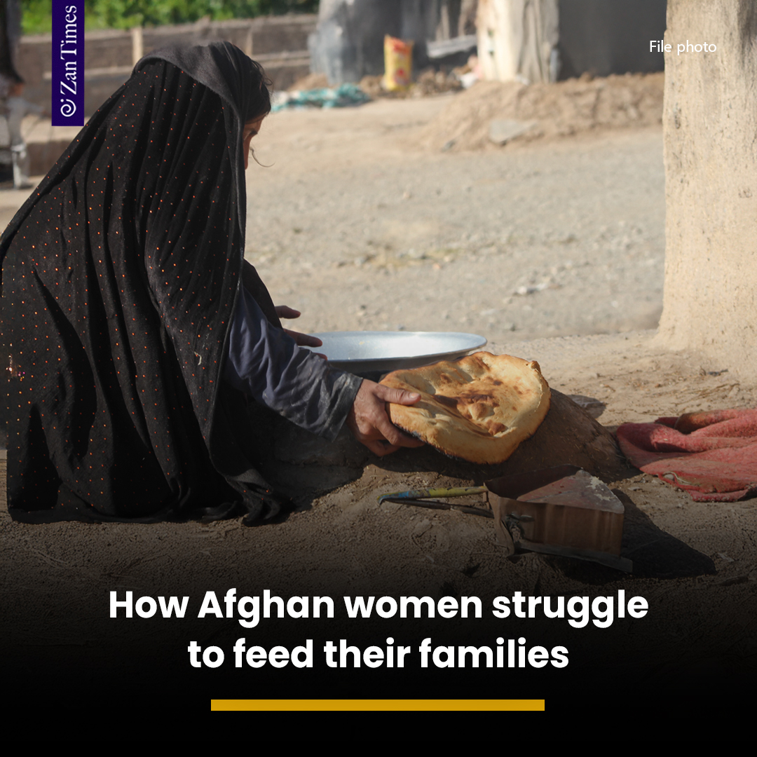 Every day, she bakes bread in the oven from nine in the morning until four in the afternoon. Mahbouba cannot afford to buy proper fuel, so every evening, she scavenges through trash in the evening to find anything flammable to heat the oven, and bake bread.
She makes five afghani
