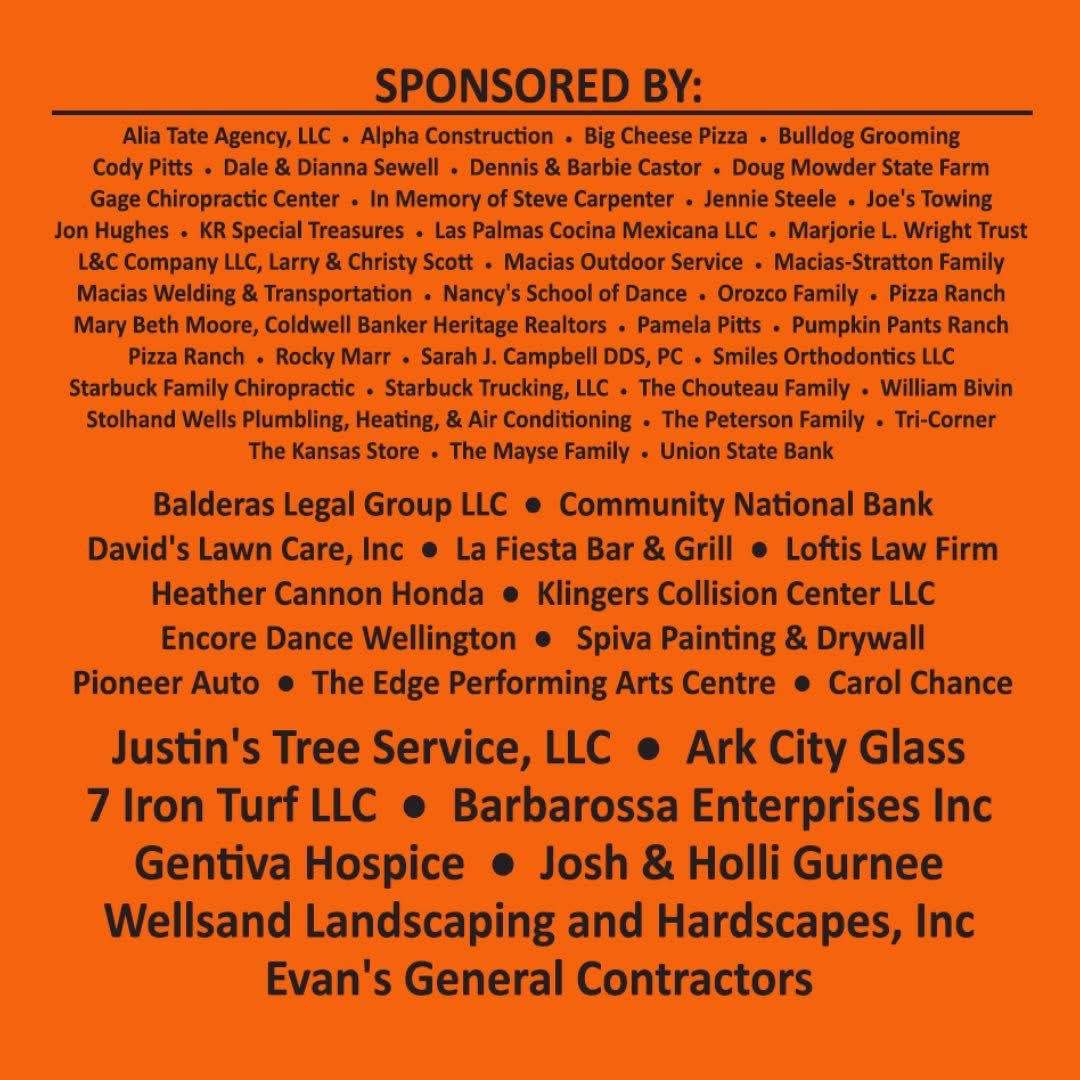 CowleySpirit's tweet image. Thank you to all our 2024-2025 Spirit Squad Sponsors! We appreciate your support!