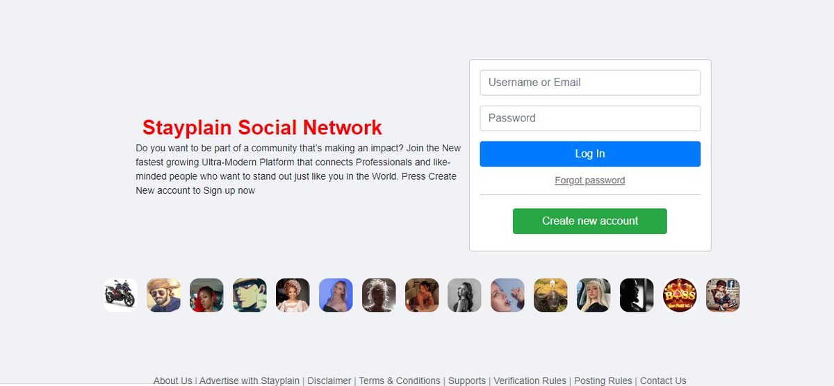 stayplain's tweet image. Exciting news! Stayplain is LIVE, redefining social media with real connections &amp;amp; authentic vibes. Join the movement to build meaningful communities! Connect now.  Check out the press release: prlog.org/13073009 #Stayplain #RealConnections  #herh #counselofstate