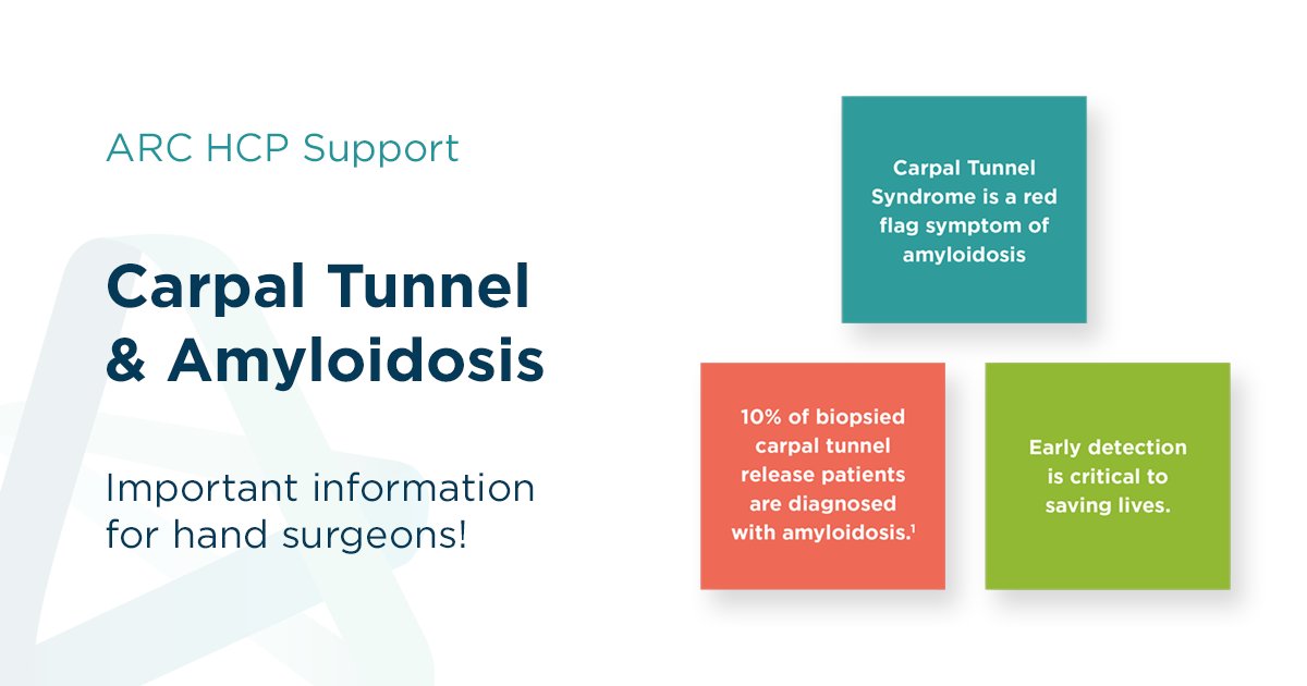 At the #ASSH2024 conference, we found hand surgeons very interested in understanding the connection between #amyloidosis and #CarpalTunnel.

If you're a hand surgeon looking to know more, ARC is here to support you: arci.org/carpaltunnel/