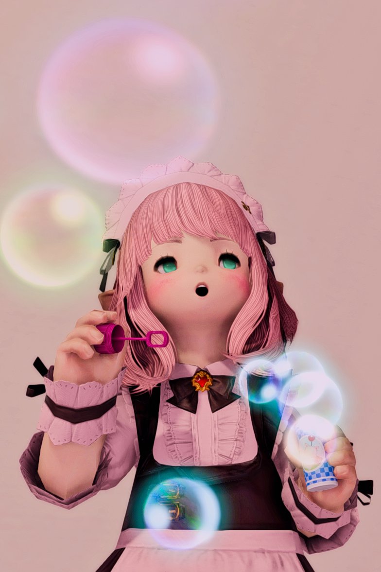 シャボン玉って吸い込みたい
#FF14 #おはララ