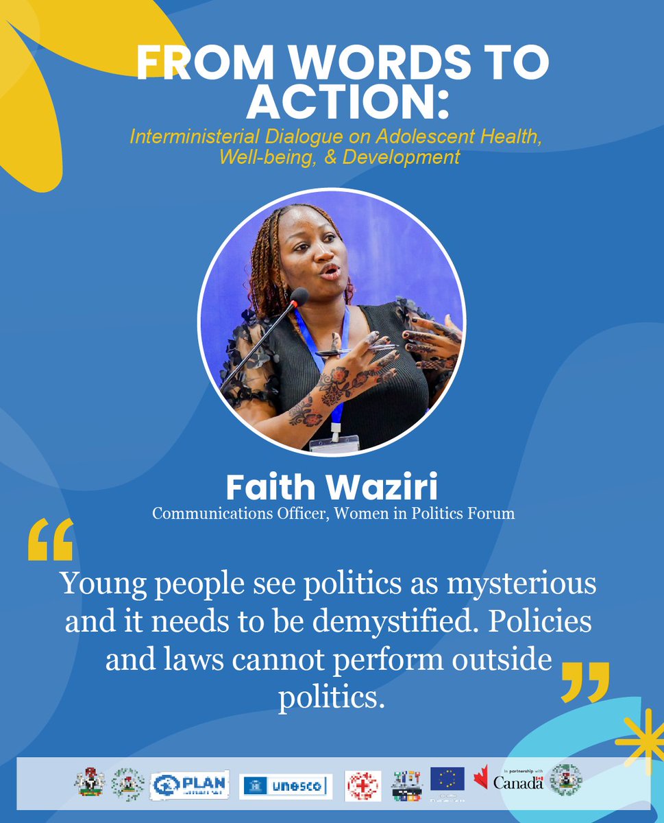 Plan_Nigeria's tweet image. #FromWordsToAction | Day 2

They said I should tell you that if you&apos;re not on this side, you&apos;re snoozing! 😝🔥 No be me talk am o!

Day 2 has been serving back-to-back brilliance and raising the bar even higher than yesterday! 🚀✨