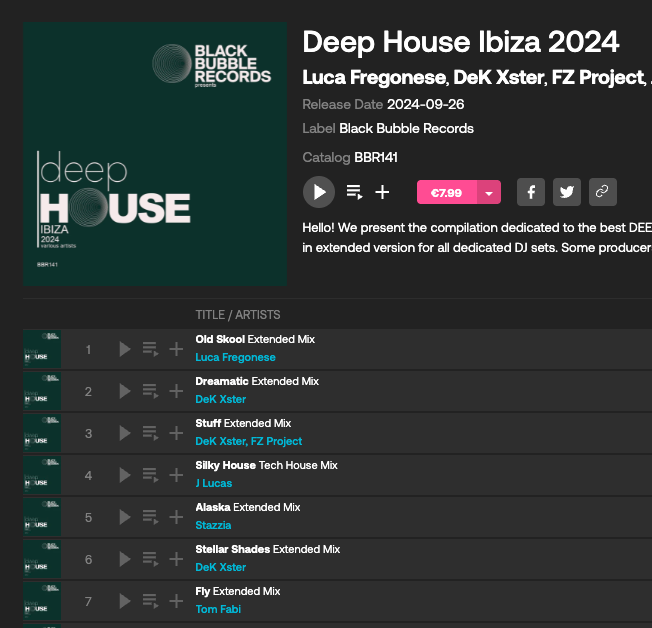BlackBubbleRec's tweet photo. 🌴 Ibiza calling! 🎧 Get those vibes going as we wait for 2025 with this Deep House Various Artists compilation! Dream of the island's beats. 😉 Listen: https://t.co/rTJ1ryqiBb #Ibiza #DeepHouse #SummerVibes #2025Loading https://t.co/8R8HiPVZ0v