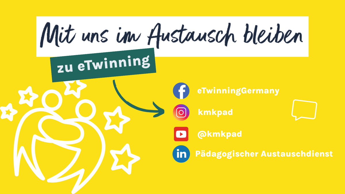 #GoodbyeX Nachdem es hier schon länger still geworden ist, verabschieden wir uns nun endgültig von dieser Plattform. Für alle, die weiterhin mit uns im Austausch bleiben und keine News rund um #eTwinning verpassen wollen: erasmusplus.schule/etwinning oder 👇