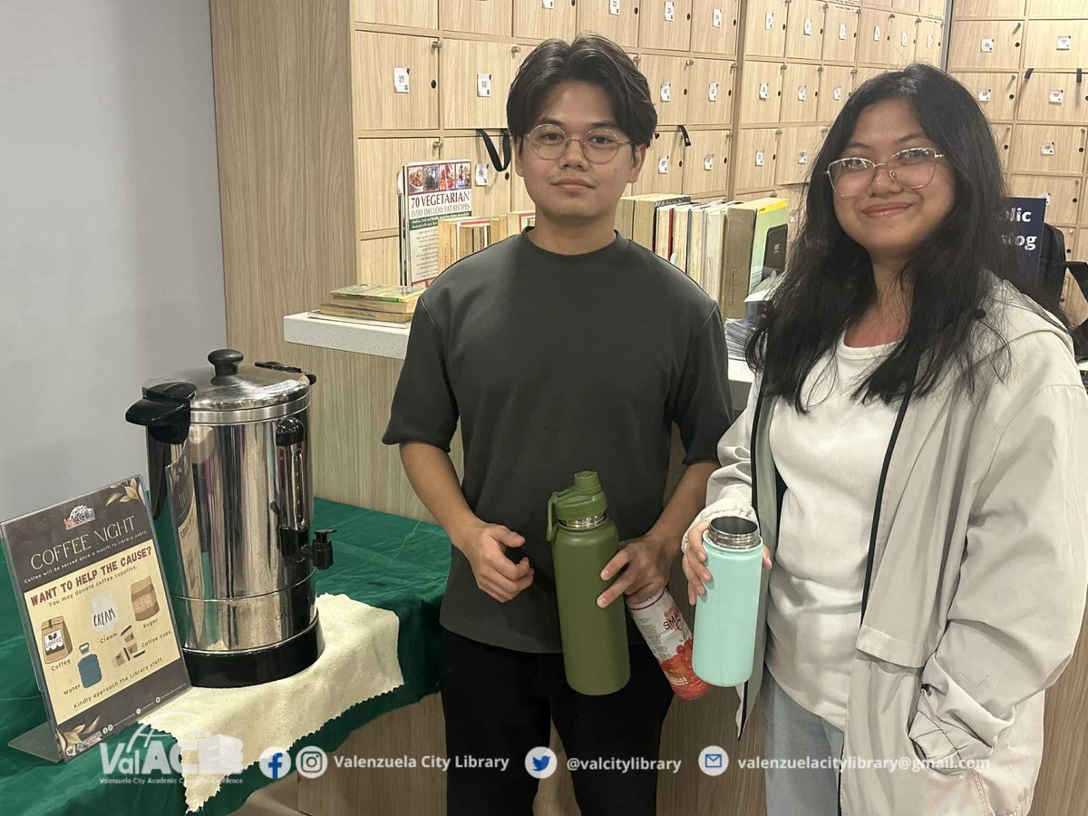 valcitylibrary's tweet photo. Ngayong Gabi sa ating ika-20th ๐๐ผ๐ณ๐ณ๐ฒ๐ฒ ๐ก๐ถ๐ด๐ต๐ sa ValACE!
Yes po, brewed coffee is served for free to Library visitors once a month.โ๏ธ
#ValACEAtNight #ValACE #AklatanNatinIto #PamilyaKomunidadAklatan #ValenzuelaCityLibrary https://t.co/0Ct2bnKhQu