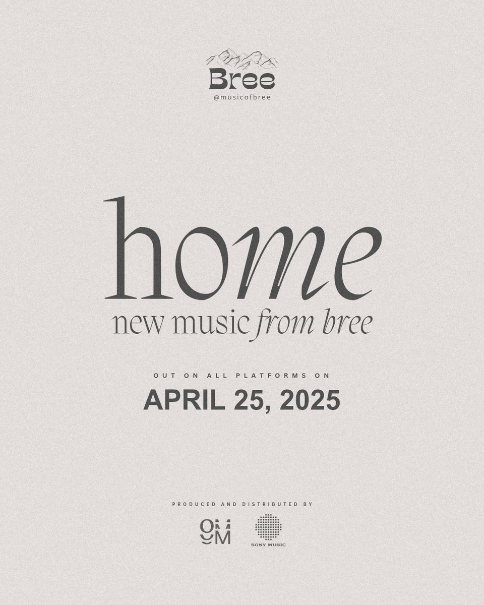 Out this Friday at 12MN. Pre-save the new song today and be one of the first to hear "Home". bree.tunelink.to/home