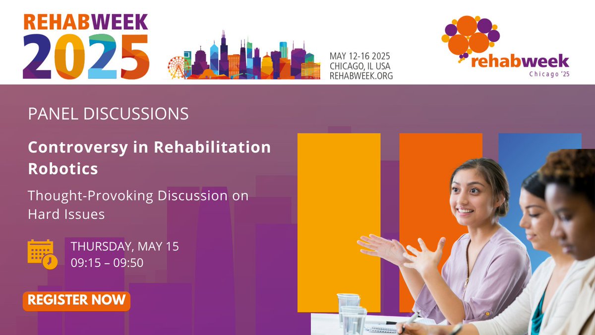 RehabWeek (@rehabweekorg) on Twitter photo Don’t miss this bold panel at #RehabWeek2025: Controversy in Rehabilitation Robotics. A thought-provoking discussion tackling the hard questions in rehab tech.
đź”— bit.ly/3RrXJOn
<a href="/ICORR_2025/">ICORR 2025</a> <a href="/IFESS_org/">Int’l Functional Electrical Stimulation Society</a> <a href="/ISVRSociety/">ISVRSociety</a> <a href="/ACRMtweets/">ACRM</a> <a href="/MiNT_hobbs/">The MiNT Academy: Masterclass in Neurotechnology</a> <a href="/RESNAorg/">RESNA</a> Don’t miss this bold panel at #RehabWeek2025: Controversy in Rehabilitation Robotics. A thought-provoking discussion tackling the hard questions in rehab tech.
đź”— bit.ly/3RrXJOn
<a href="/ICORR_2025/">ICORR 2025</a> <a href="/IFESS_org/">Int’l Functional Electrical Stimulation Society</a> <a href="/ISVRSociety/">ISVRSociety</a> <a href="/ACRMtweets/">ACRM</a> <a href="/MiNT_hobbs/">The MiNT Academy: Masterclass in Neurotechnology</a> <a href="/RESNAorg/">RESNA</a>